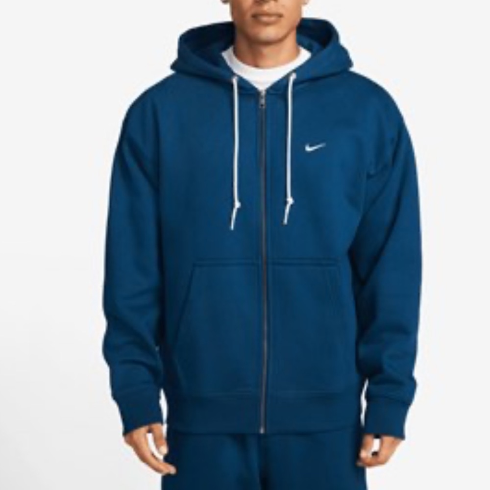 Nike Solo Swoosh Men’s Fleece Full Zip Hoodie